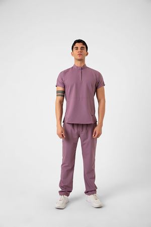 New Line Model Likralı Viskon Erkek  Takım Leylak