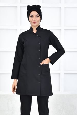 Kravaze Model Likralı Viskon Kadın Tesettür Tek Üst Siyah