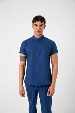 New Line Model Likralı Viskon Erkek  Takım Petrol Mavi