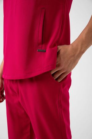 New Line Model Likralı Viskon Erkek  Takım Fuşya