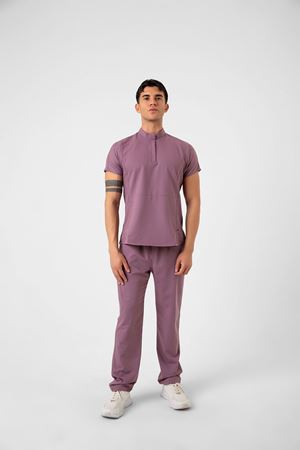 New Line Model Likralı Viskon Erkek  Takım Leylak