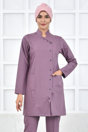 Kravaze Model Likralı Viskon Kadın  Tek Üst Leylak