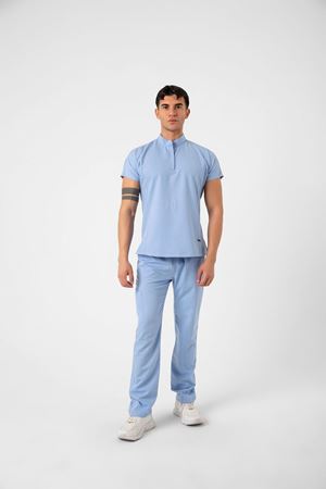 New Line Model Likralı Viskon Erkek  Takım Bebe Mavi