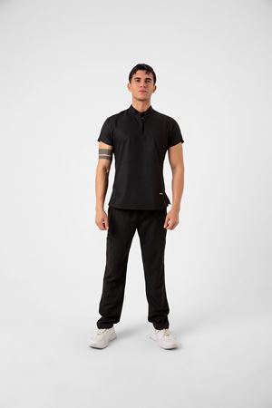 New Line Model Likralı Viskon Erkek  Takım Siyah