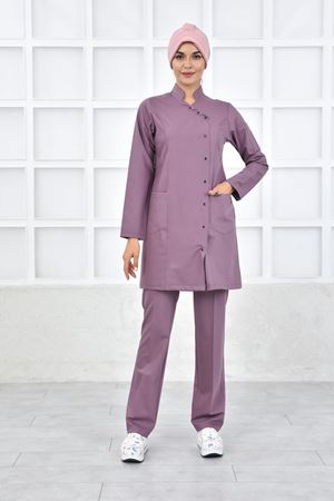 Kravaze Model Likralı Viskon Kadın  Takım Leylak