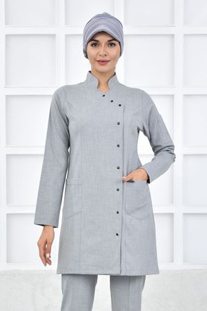 Kravaze Model Santana Kadın  Tek Üst Açık Gri