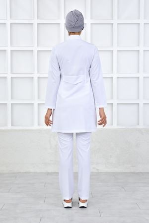 Kare Kravaze Model Likralı Viskon Kadın  Takım Beyaz