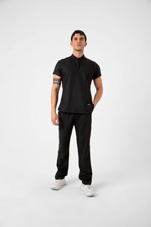 New Line Model Likralı Viskon Erkek  Takım Siyah