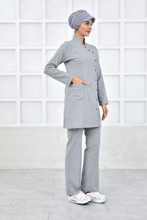 Kravaze Model Santana Kadın  Takım Açık Gri