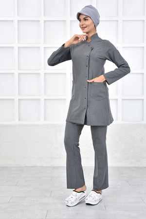 Kravaze Model Santana Kadın  Takım Orta Gri