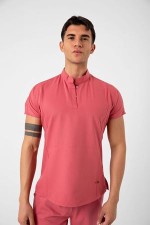 New Line Model Likralı Viskon Erkek  Takım Gül Kurusu