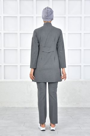 Kravaze Model Santana Kadın  Takım Orta Gri