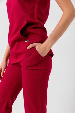 New Line Model Likralı Viskon Kadın  Takım Koyu Fuşya