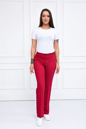 White Model Likralı Viskon Kadın  Takım Koyu Fuşya