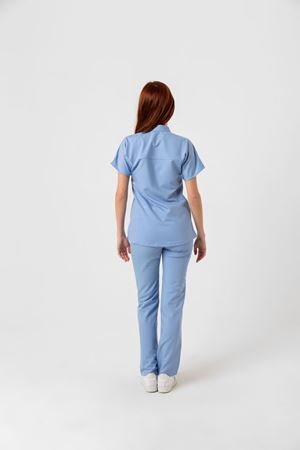 New Line Model Likralı Viskon Kadın  Takım Bebe Mavi