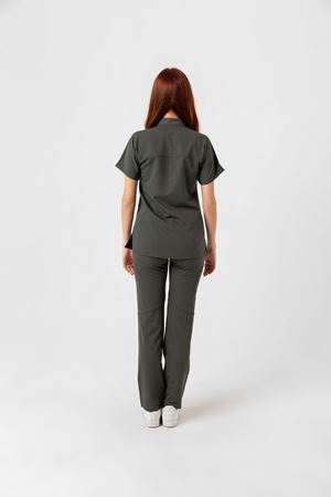 New Line Model Likralı Viskon Kadın  Takım Haki