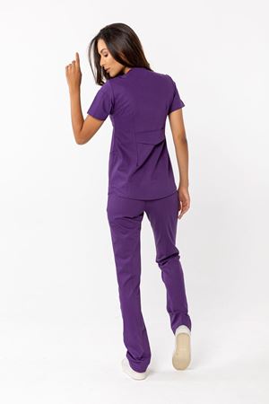 Viscose Comfort Model Likralı Viskon Kadın  Takım Mor