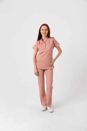 New Line Model Likralı Viskon Kadın  Takım Pudra