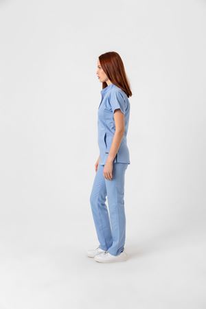 New Line Model Likralı Viskon Kadın  Takım Bebe Mavi