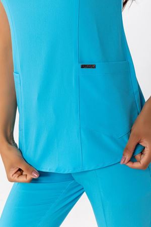 Viscose Comfort Model Likralı Viskon Kadın  Takım Turkuaz Mavi