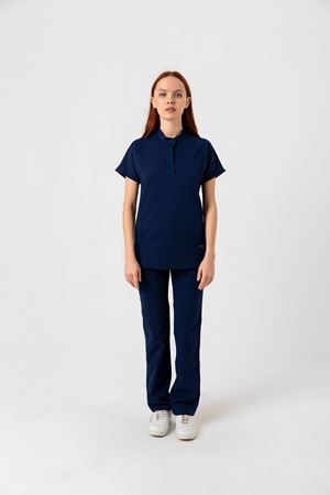 New Line Model Likralı Viskon Kadın  Takım İndigo