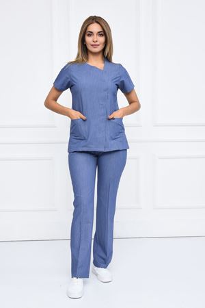 White Model Likralı Viskon Kadın  Takım Kot