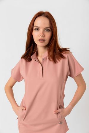 New Line Model Likralı Viskon Kadın  Takım Pudra