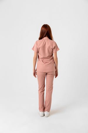 New Line Model Likralı Viskon Kadın  Takım Pudra