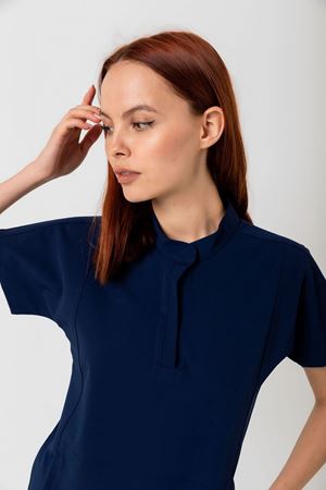 New Line Model Likralı Viskon Kadın  Takım İndigo