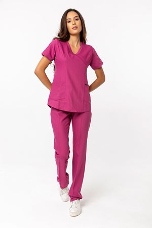 Viscose Comfort Model Likralı Viskon Kadın  Takım Koyu Fuşya