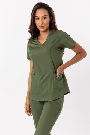 Viscose Comfort Model Likralı Viskon Kadın  Takım Kına Yeşili