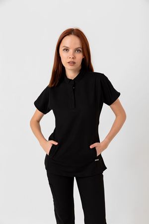 New Line Model Likralı Viskon Kadın  Takım Siyah