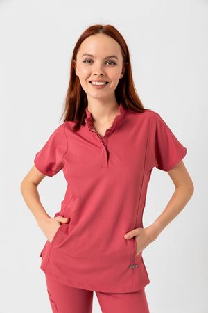 New Line Model Likralı Viskon Kadın  Takım Gül Kurusu