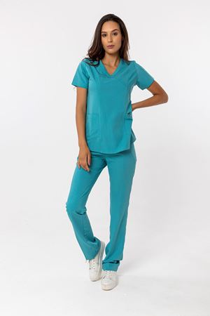 Viscose Comfort Model Likralı Viskon Kadın  Takım Turkuaz Yeşili