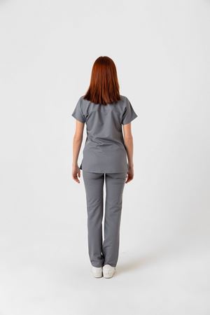 New Line Model Likralı Viskon Kadın  Takım Gri