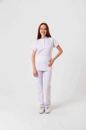 New Line Model Likralı Viskon Kadın  Takım Beyaz