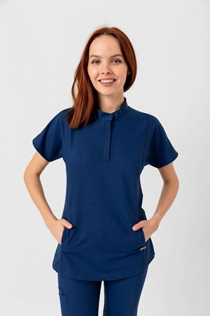 New Line Model Likralı Viskon Kadın  Takım Petrol Mavi