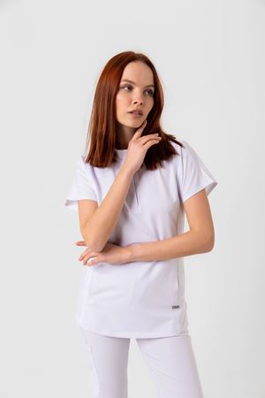 New Line Model Likralı Viskon Kadın  Takım Beyaz