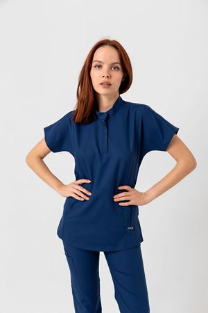 New Line Model Likralı Viskon Kadın  Takım Petrol Mavi