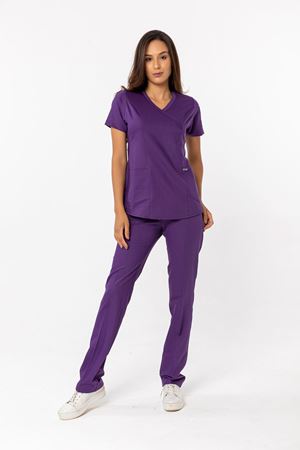 Viscose Comfort Model Likralı Viskon Kadın  Takım Mor