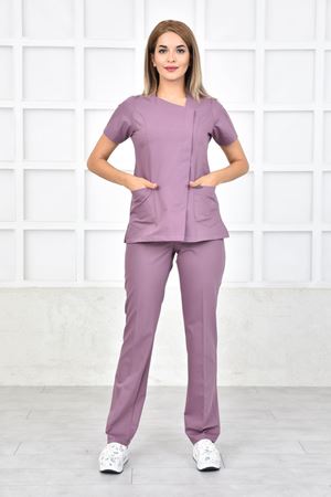 White Model Likralı Viskon Kadın  Takım Leylak