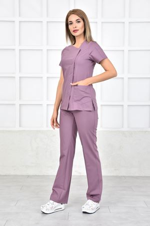 White Model Likralı Viskon Kadın  Takım Leylak