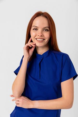 New Line Model Likralı Viskon Kadın  Takım Saks Mavi