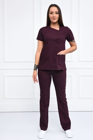 White Model Likralı Viskon Kadın  Takım Güvez