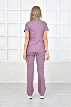 White Model Likralı Viskon Kadın  Takım Leylak