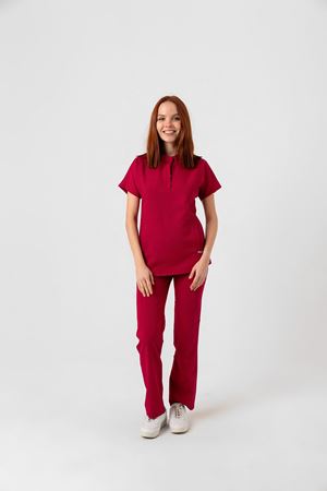 New Line Model Likralı Viskon Kadın  Takım Koyu Fuşya