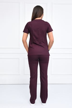 White Model Likralı Viskon Kadın  Takım Güvez