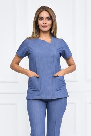 White Model Likralı Viskon Kadın  Tek Üst Kot