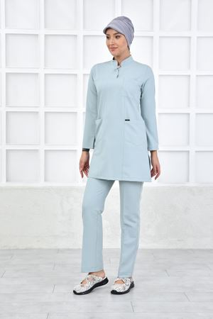 Yarıdan Hakim Model Likralı Viskon Kadın Tesettür Takım Küf