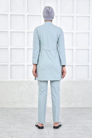 Yarıdan Hakim Model Likralı Viskon Kadın Tesettür Takım Küf